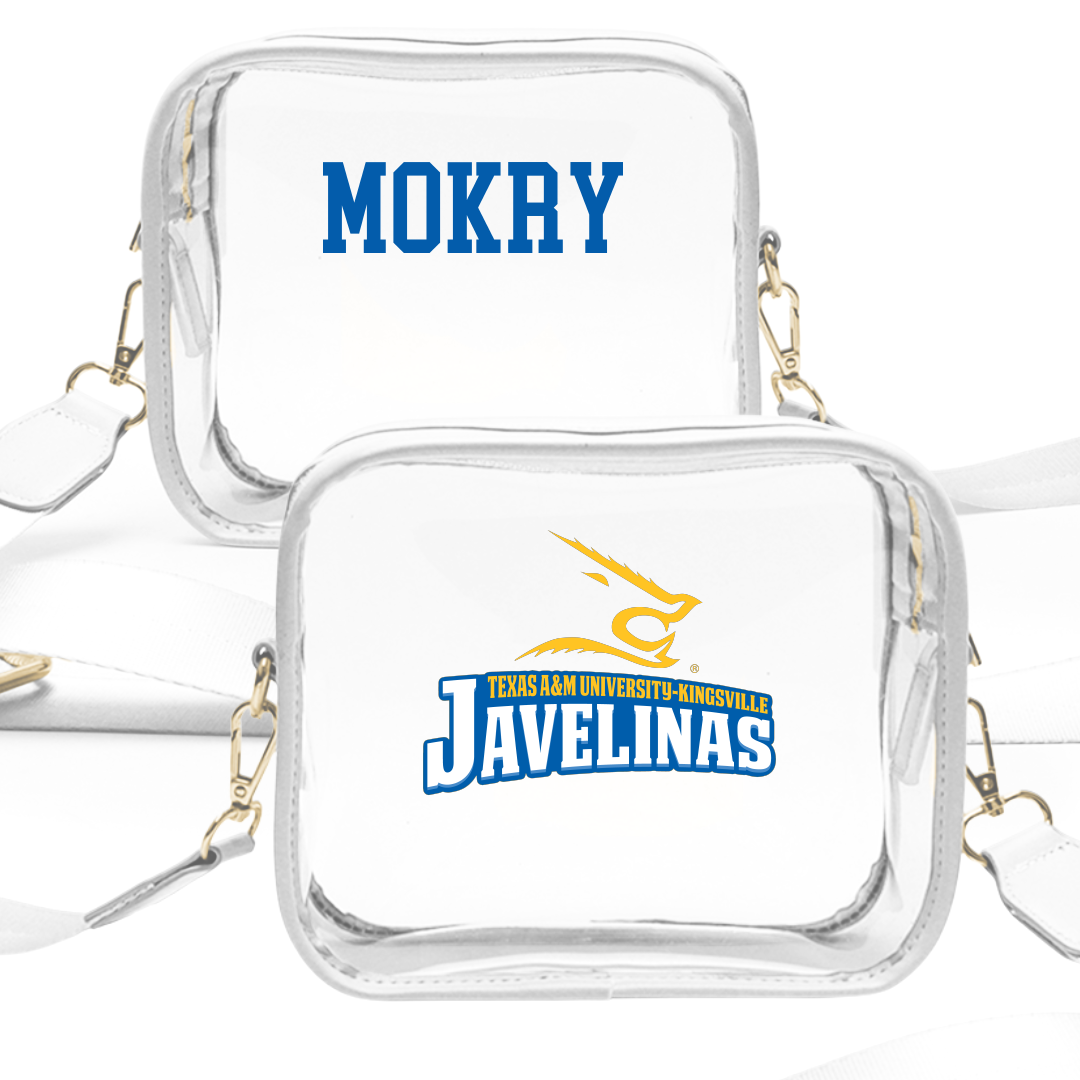 Texas A&M University-Kingsville Golf (W) White Clear Stadium Bag - Cesilee Mokry