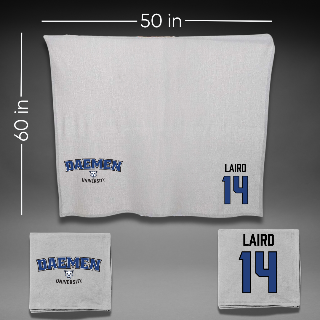 Daemen University Volleyball (M) Gray Blanket - #14 Jeremiah Laird