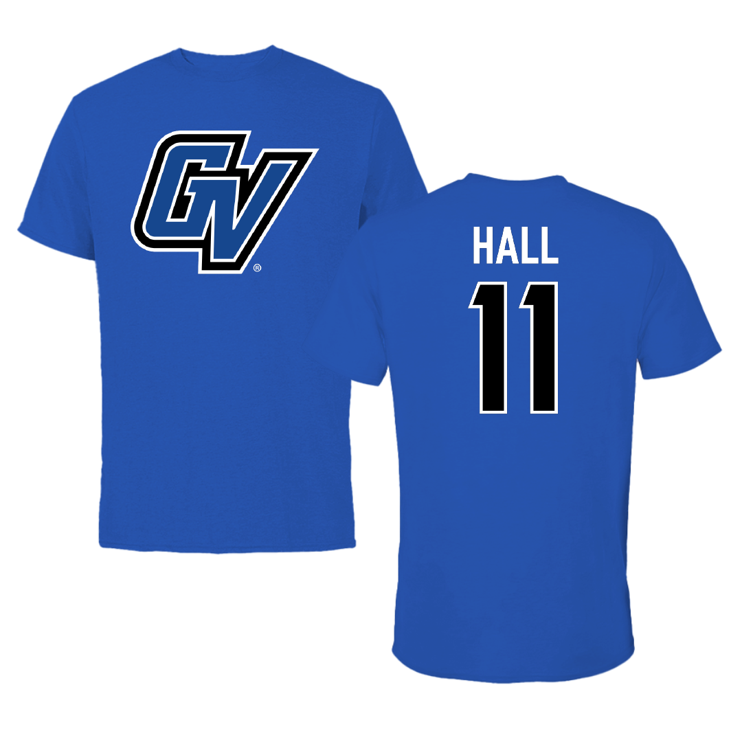 Grand Valley State University Softball Blue Performance Tee - #11 Camryn Hall