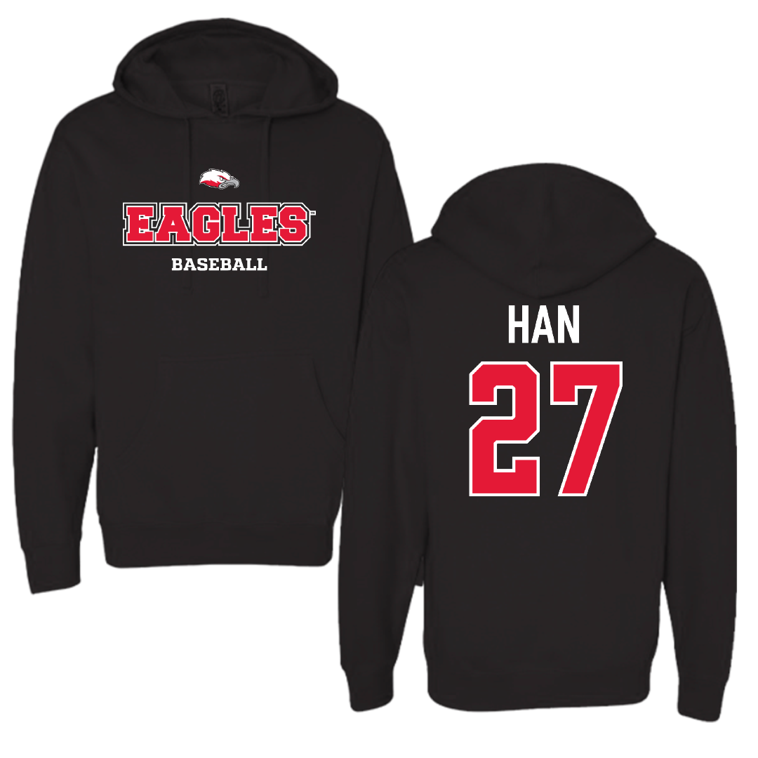 Biola University Baseball Black Hoodie - #27 Ryan Han