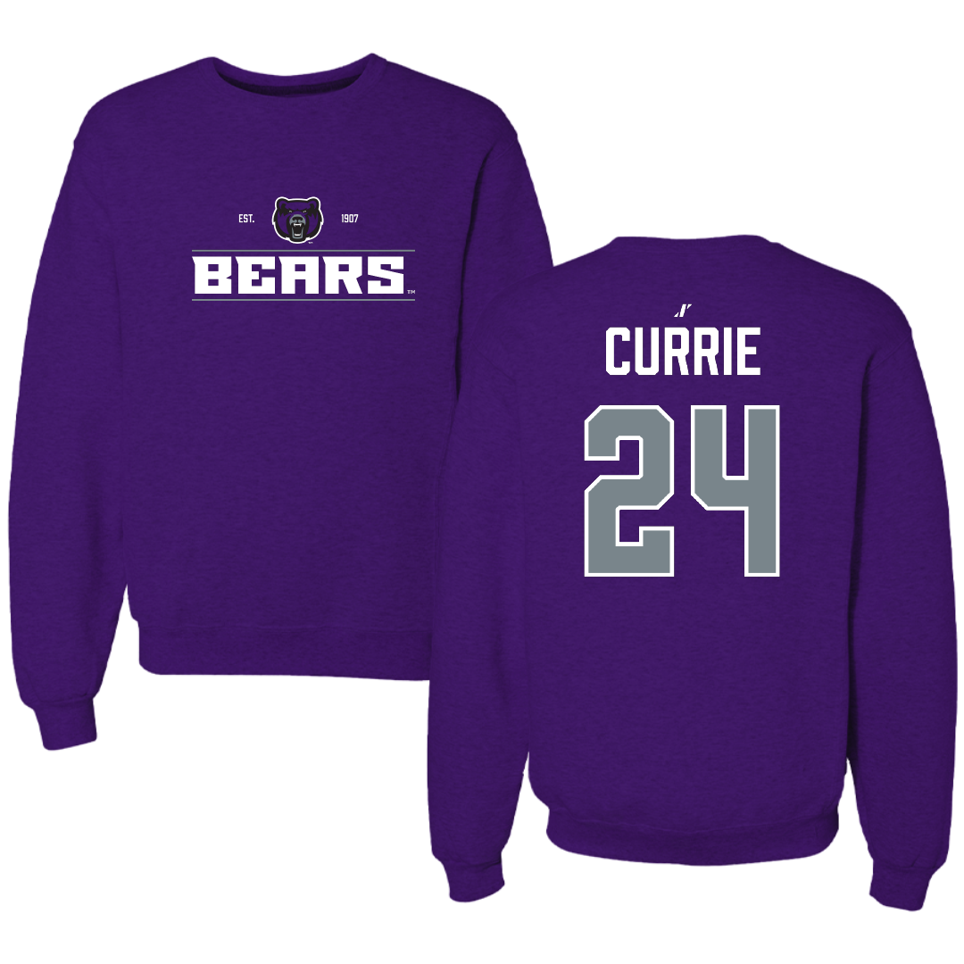 University of Central Arkansas Softball Purple General Crewneck - #24 Sarah Currie