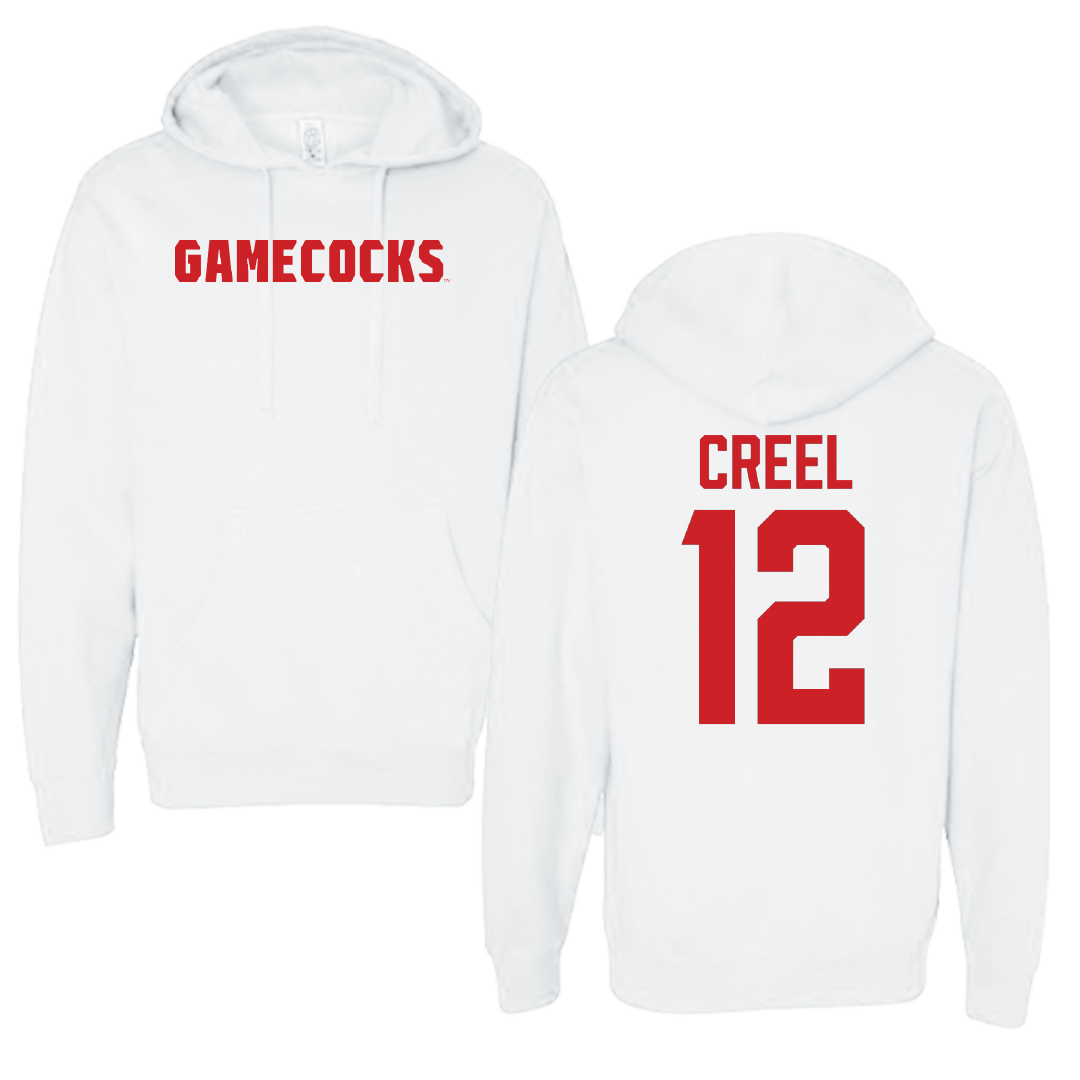 Jacksonville State University Football White Hoodie - #12 Caden Creel