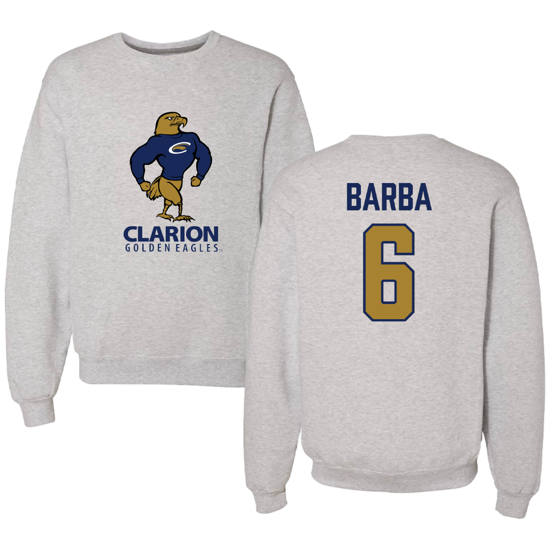 PennWest Clarion Soccer Light Gray Crewneck - #6 Sofia Barba