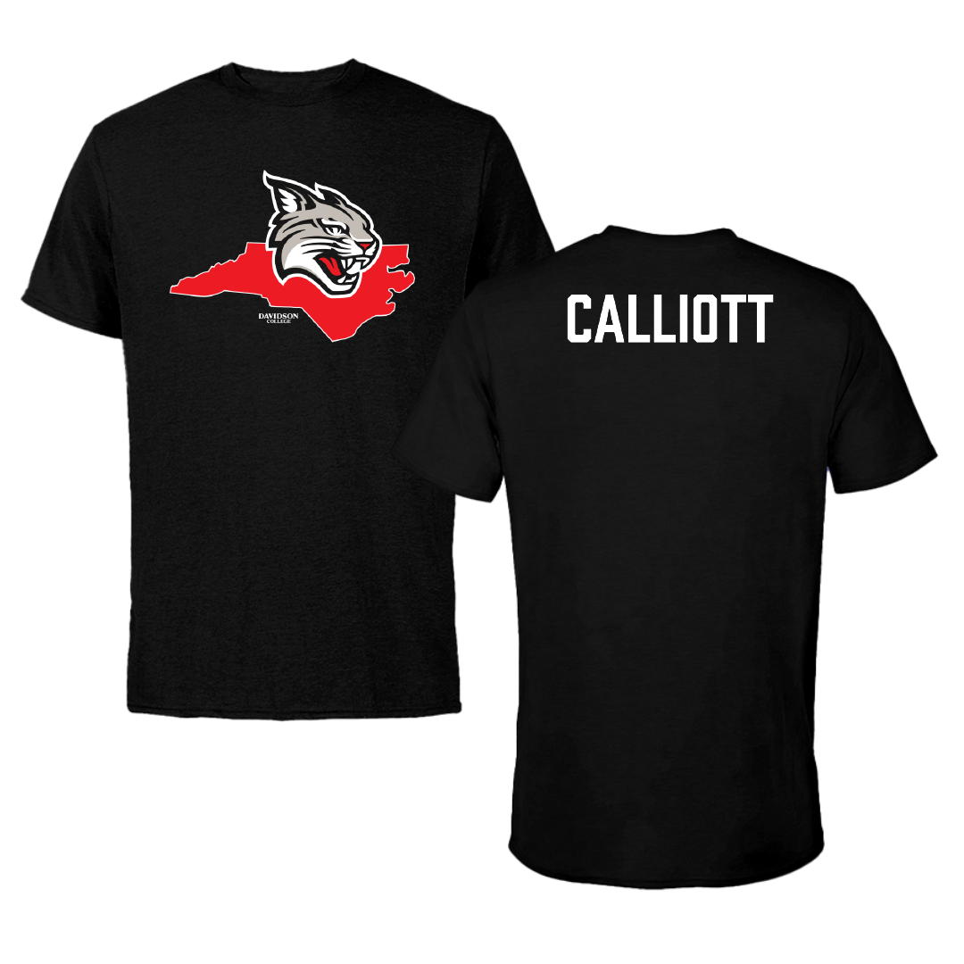 Davidson College TF and XC Black State Tee - Carter Calliott