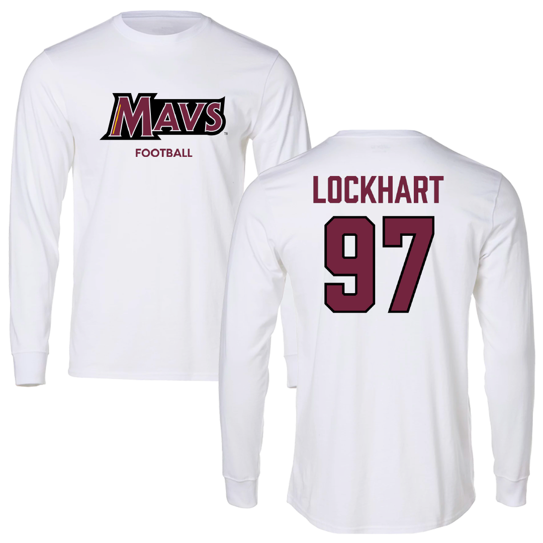 Colorado Mesa University Football White Long Sleeve - #97 Omarius Lockhart
