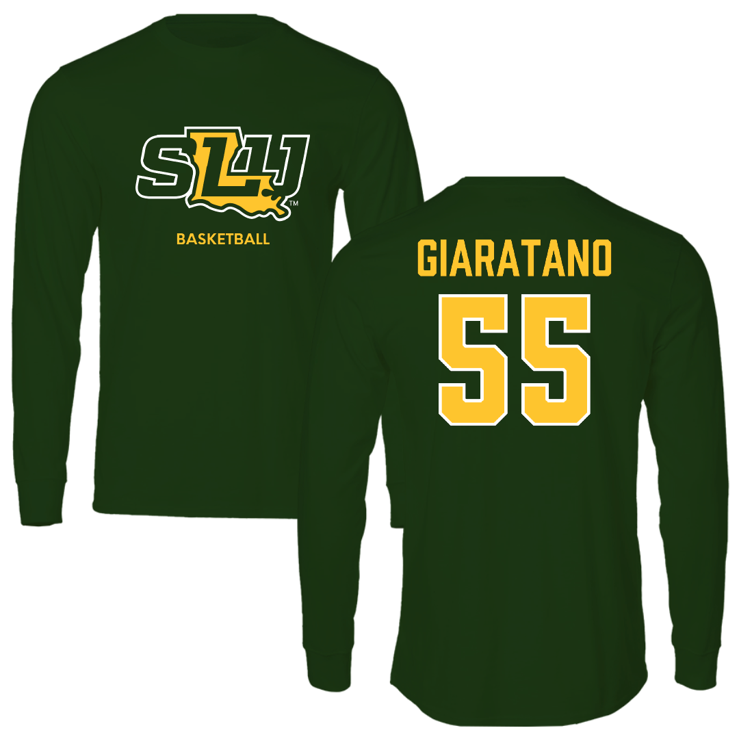 Southeastern Louisiana University Basketball (W) Forest Green Performance Long Sleeve - #55 Hailey Giaratano