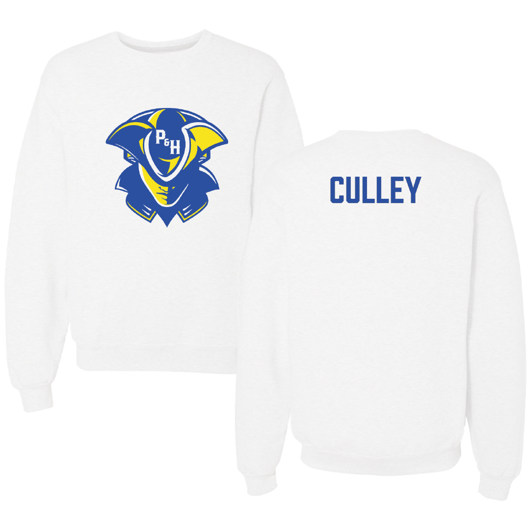 Patrick & Henry Community College Baseball White Crewneck - Chance Culley