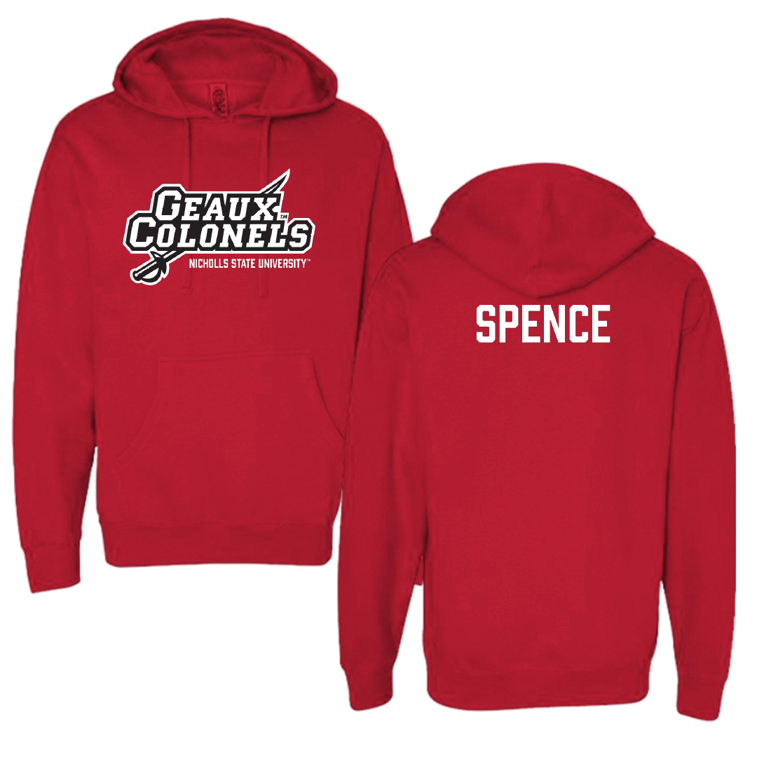 Nicholls State University Tennis (M) Red General Hoodie - Mitchell Spence
