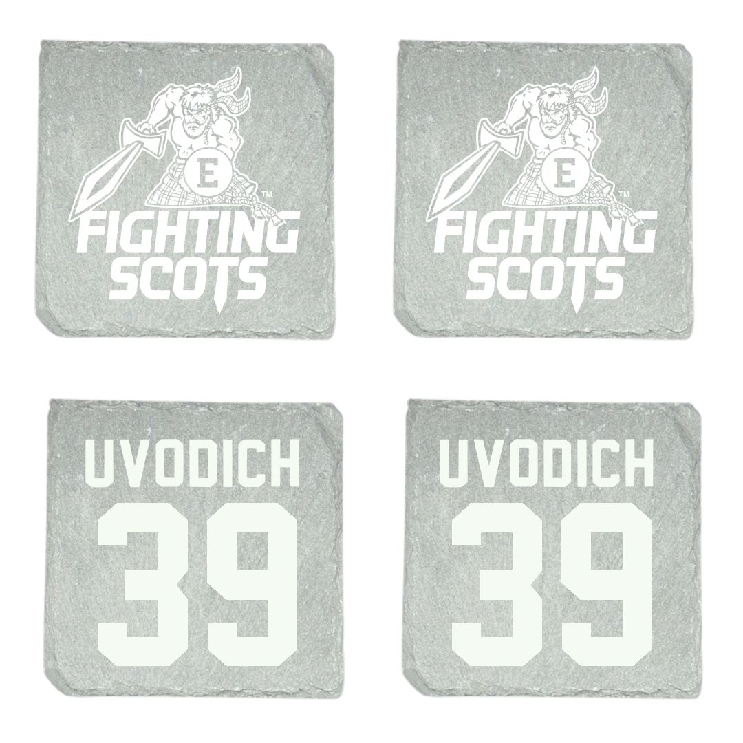 PennWest Edinboro Football Stone Coaster (4 Pack)  - #39 Grant Uvodich