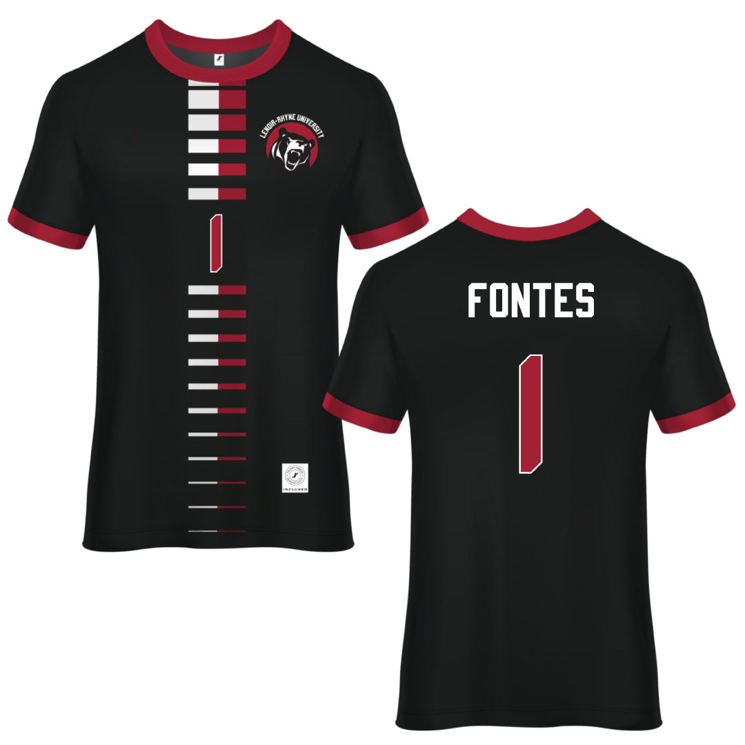 Lenoir-Rhyne University Black Soccer Jersey - #1 Tomas Fontes
