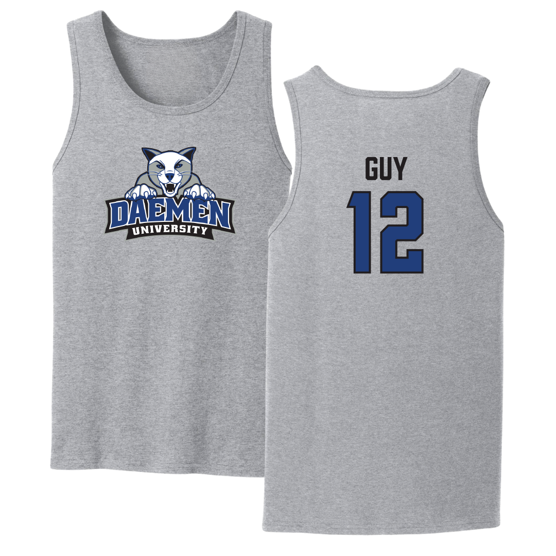 Daemen University Basketball Sport Gray Tank Top - #12 Benjamin Guy