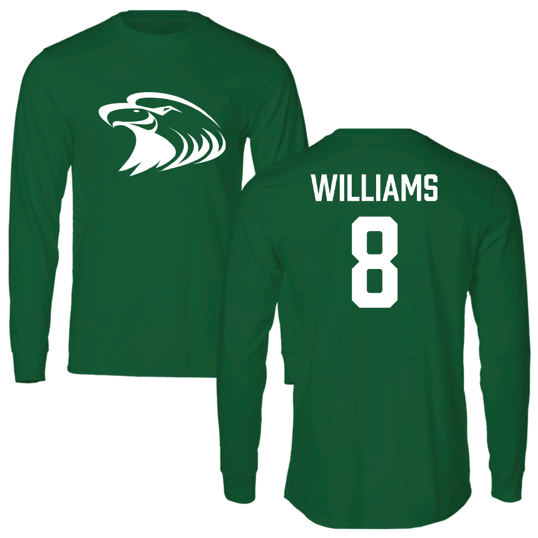 Central Methodist University Football Green Long Sleeve - #8 Ja'Shon Williams