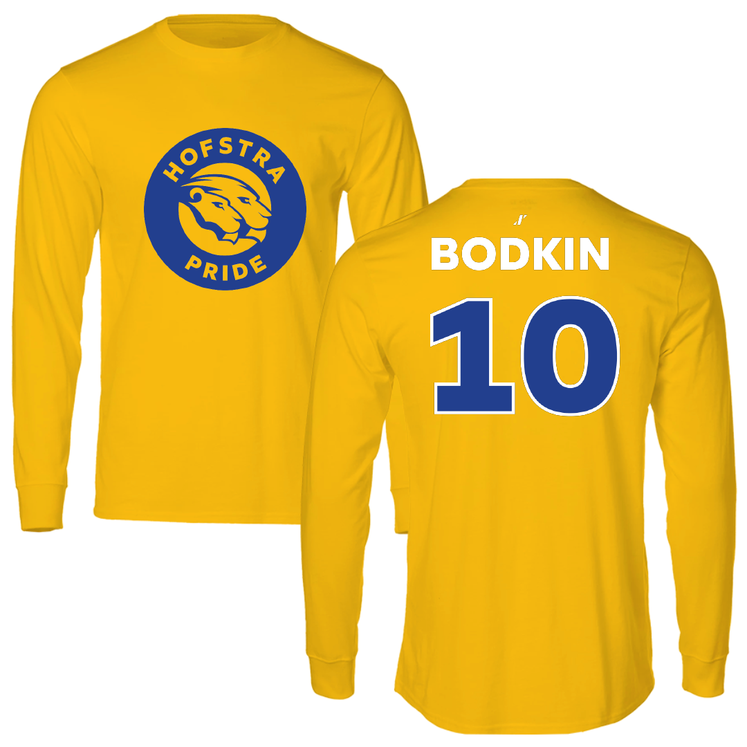 Hofstra University Baseball Gold Performance Long Sleeve - #10 Jack Bodkin