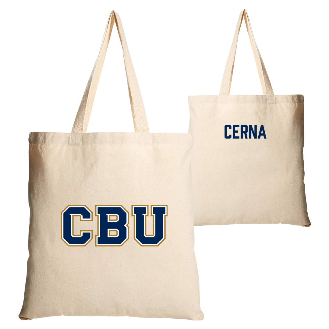 California Baptist University Dance Tan Canvas Tote Bag - Ella Cerna