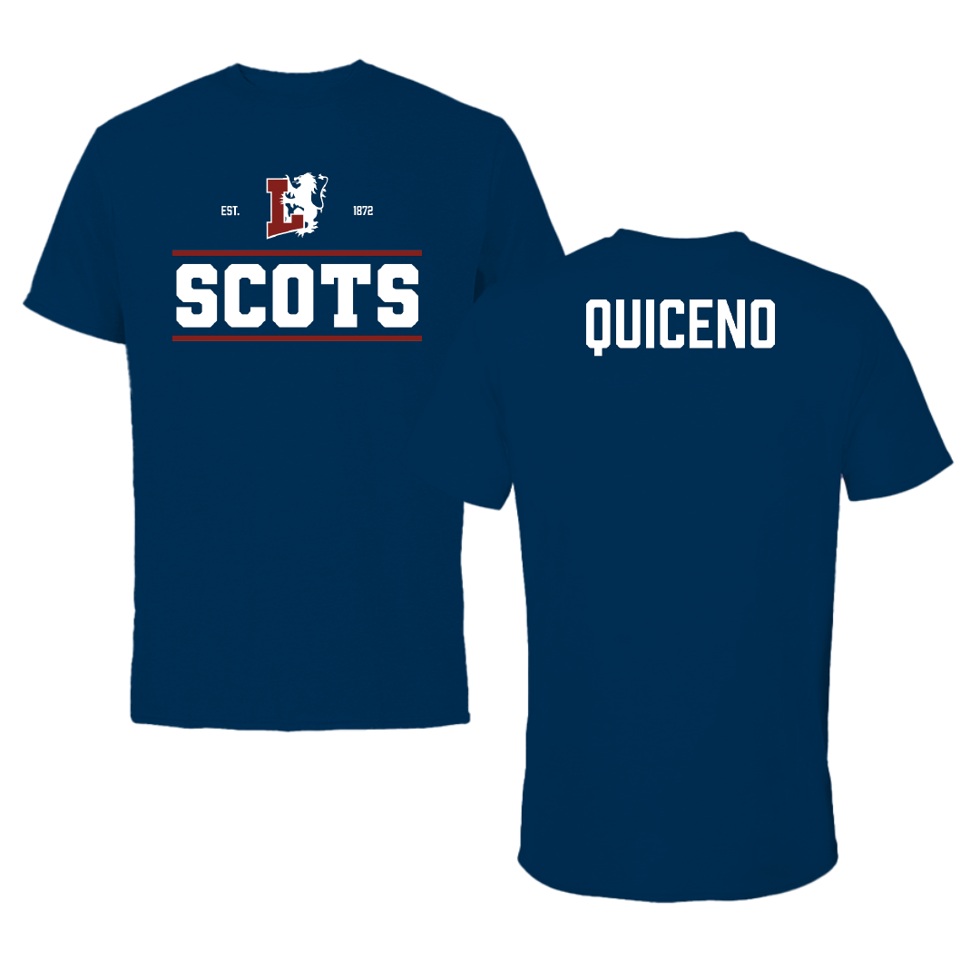 Lyon College Soccer (M) Navy General Performance Tee - Jacob Quiceno