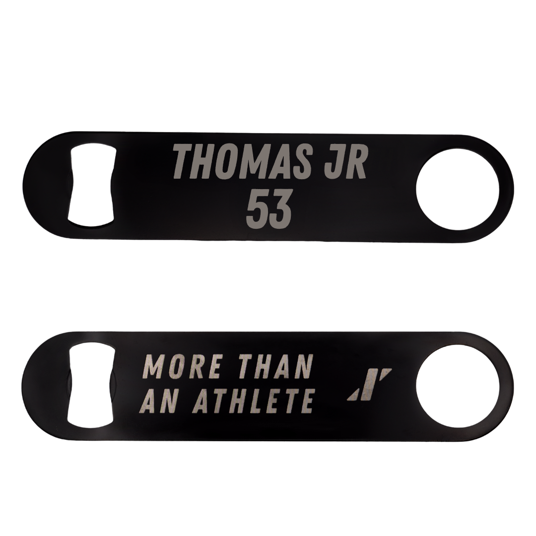Florida Atlantic University Football Black Bottle Opener - #53 Richard Thomas Jr