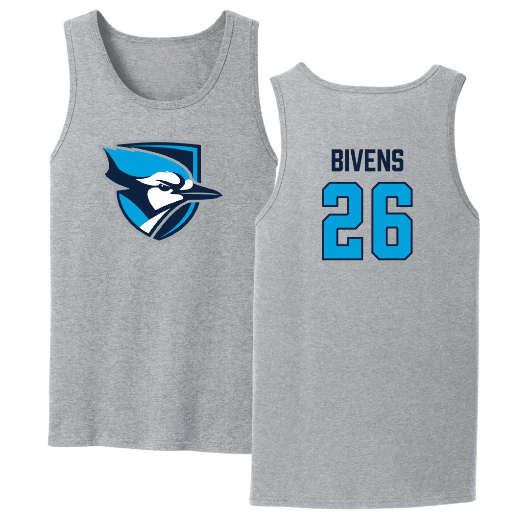 Elmhurst University Lacrosse (M) Sport Gray Tank Top - #26 Markell Bivens