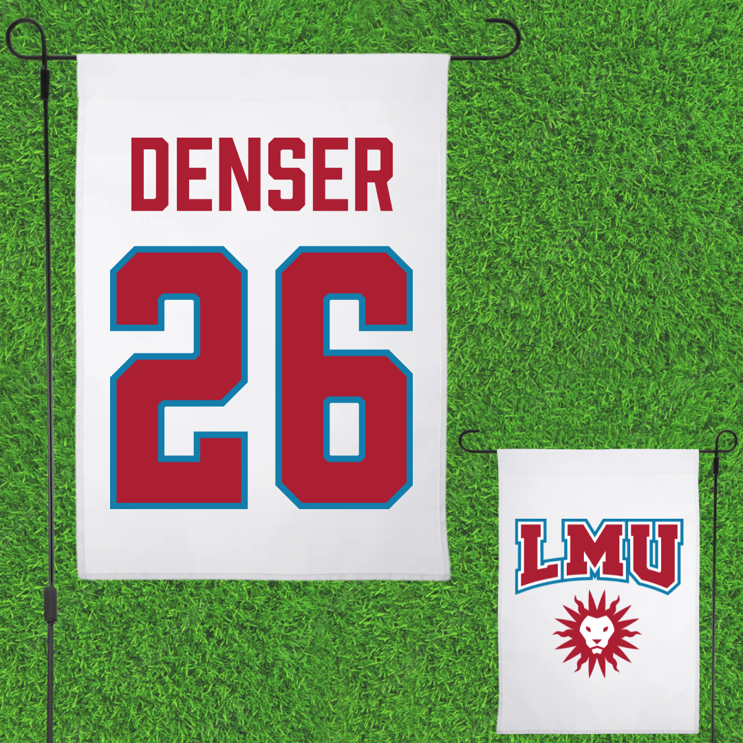 Loyola Marymount University Softball White Garden Flag - #26 Sawyer Denser