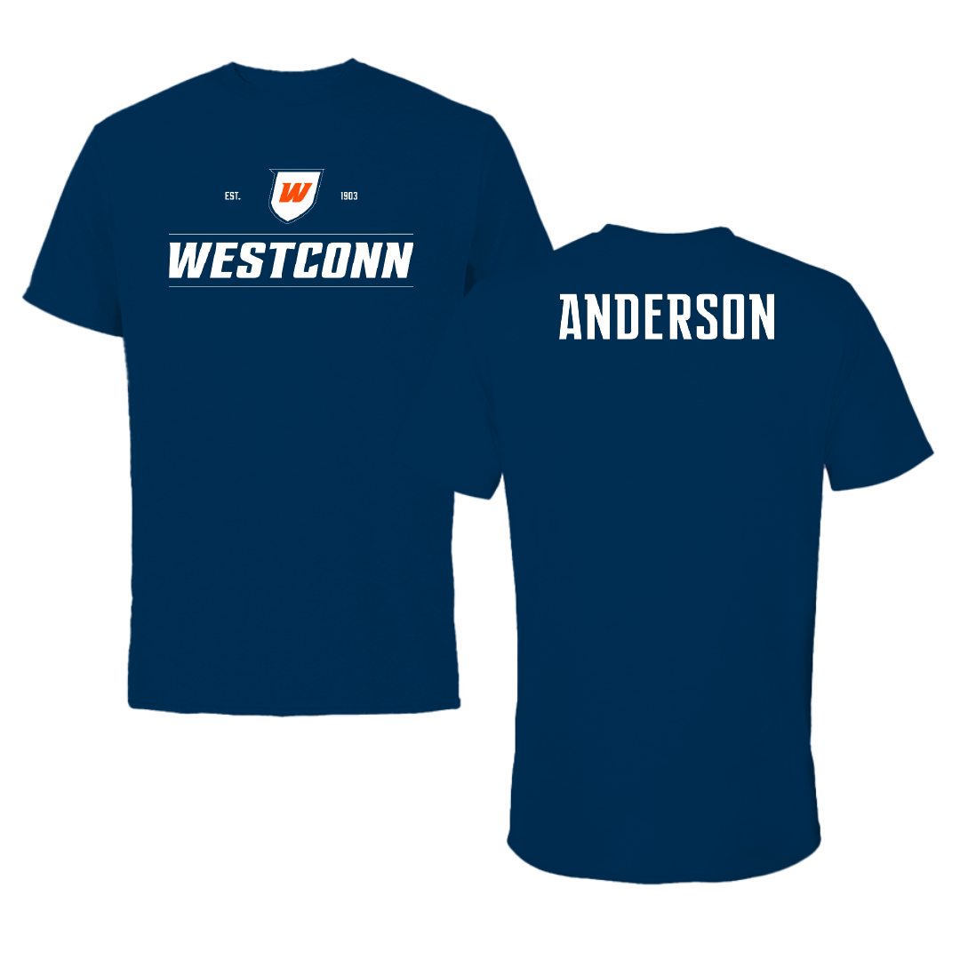 Western Connecticut State University Baseball Navy General Performance Tee - Cooper Anderson