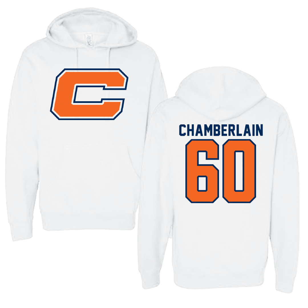 Carroll University Football White Hoodie - #60 Hunter Chamberlain