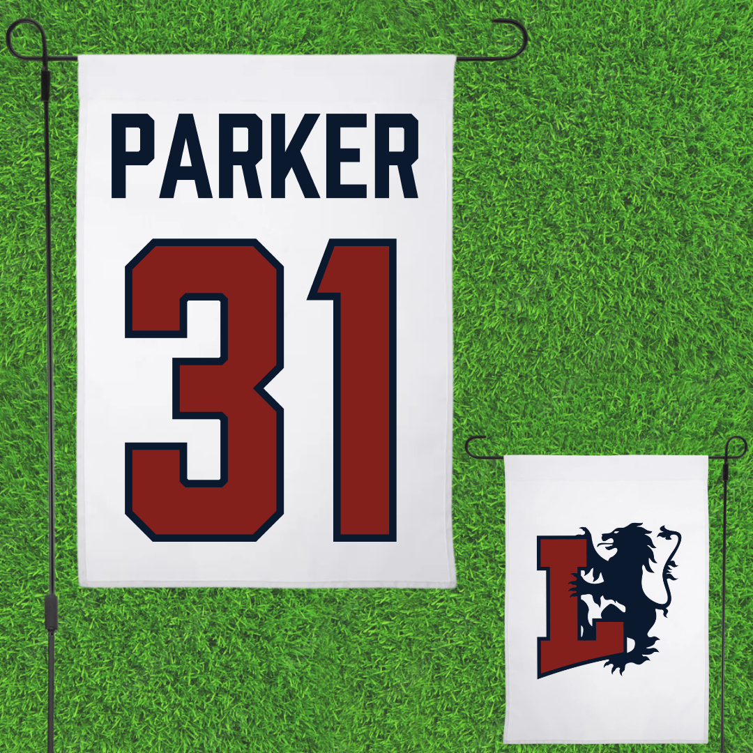 Lyon College Baseball White Garden Flag - #31 Tyee Parker