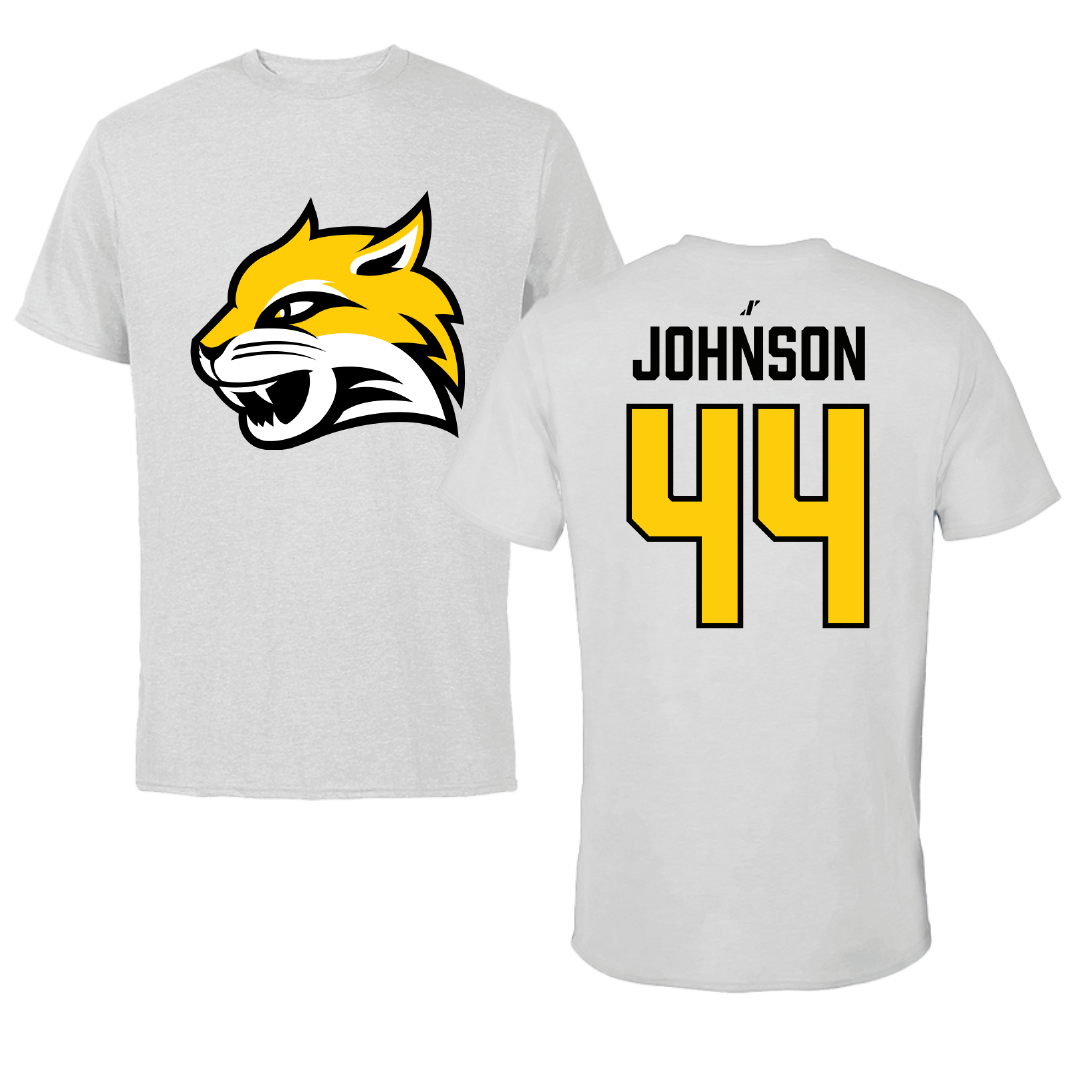Wayne State College (Nebraska) Basketball Light Gray Tee - #44 Addy Johnson