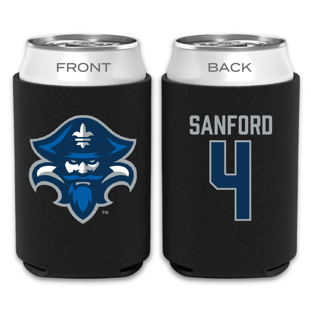 University of New Orleans Baseball Black Can Cooler - #4 Mitchell Sanford