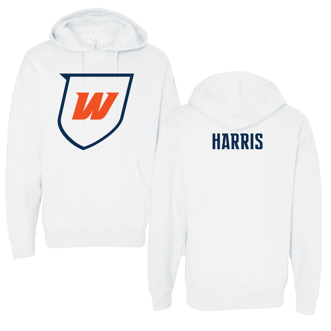 Western Connecticut State University TF and XC White Hoodie - Nashyra Harris