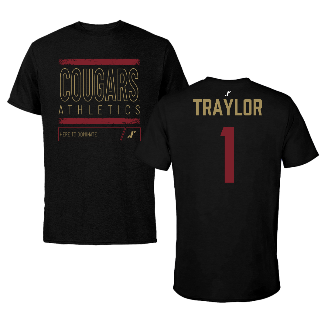 College of Charleston (South Carolina) Basketball Black Dominate Tee - #1 Chadlyn Traylor
