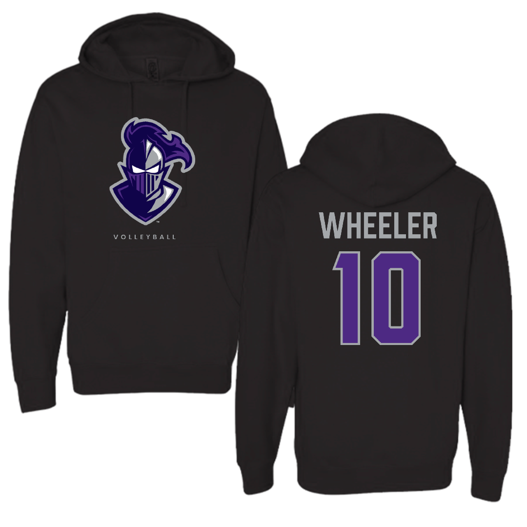 Furman University Volleyball Black Hoodie - #10 Eva Wheeler
