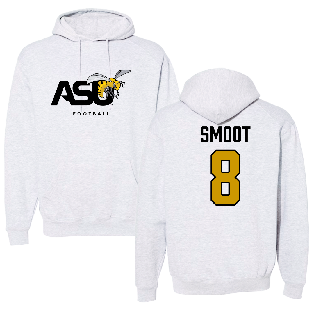 Alabama State University Football Gray Hoodie - #8 Te'Sean Smoot