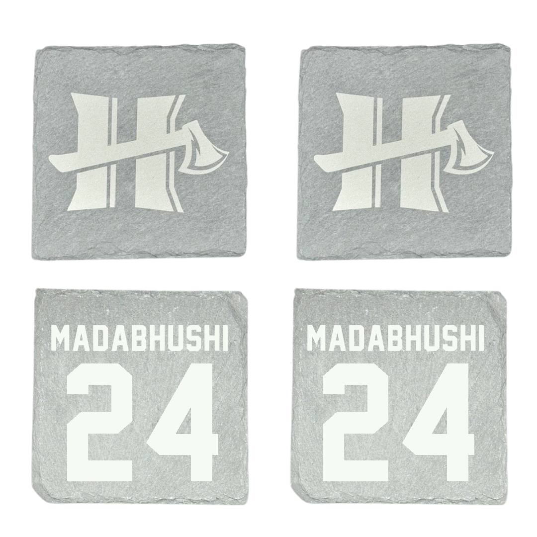 Cal Poly Humboldt Basketball (M) Stone Coaster (4 Pack)  - #24 Varun Madabhushi