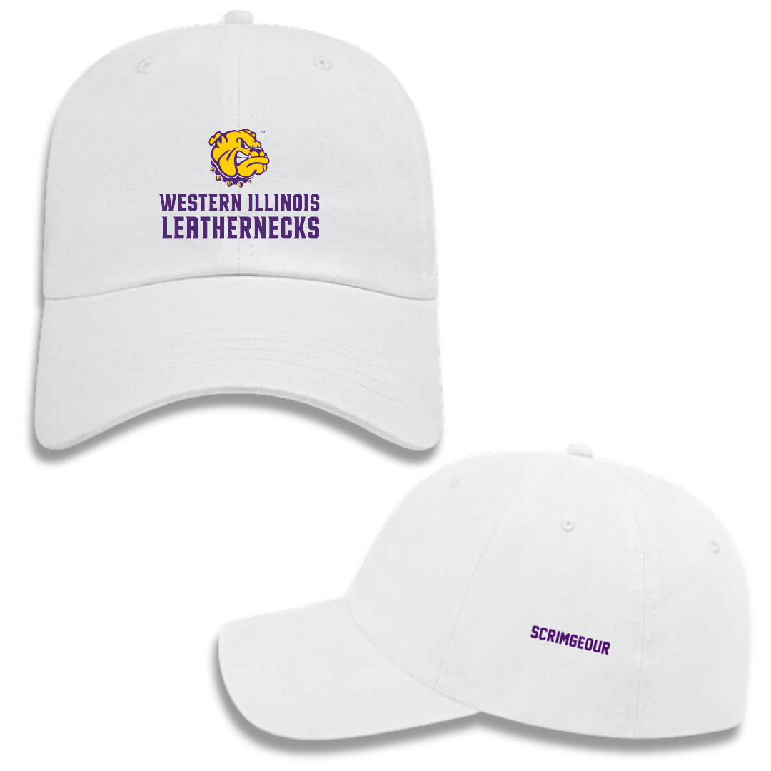 Western Illinois University Golf (W) White Hat - Mia Scrimgeour