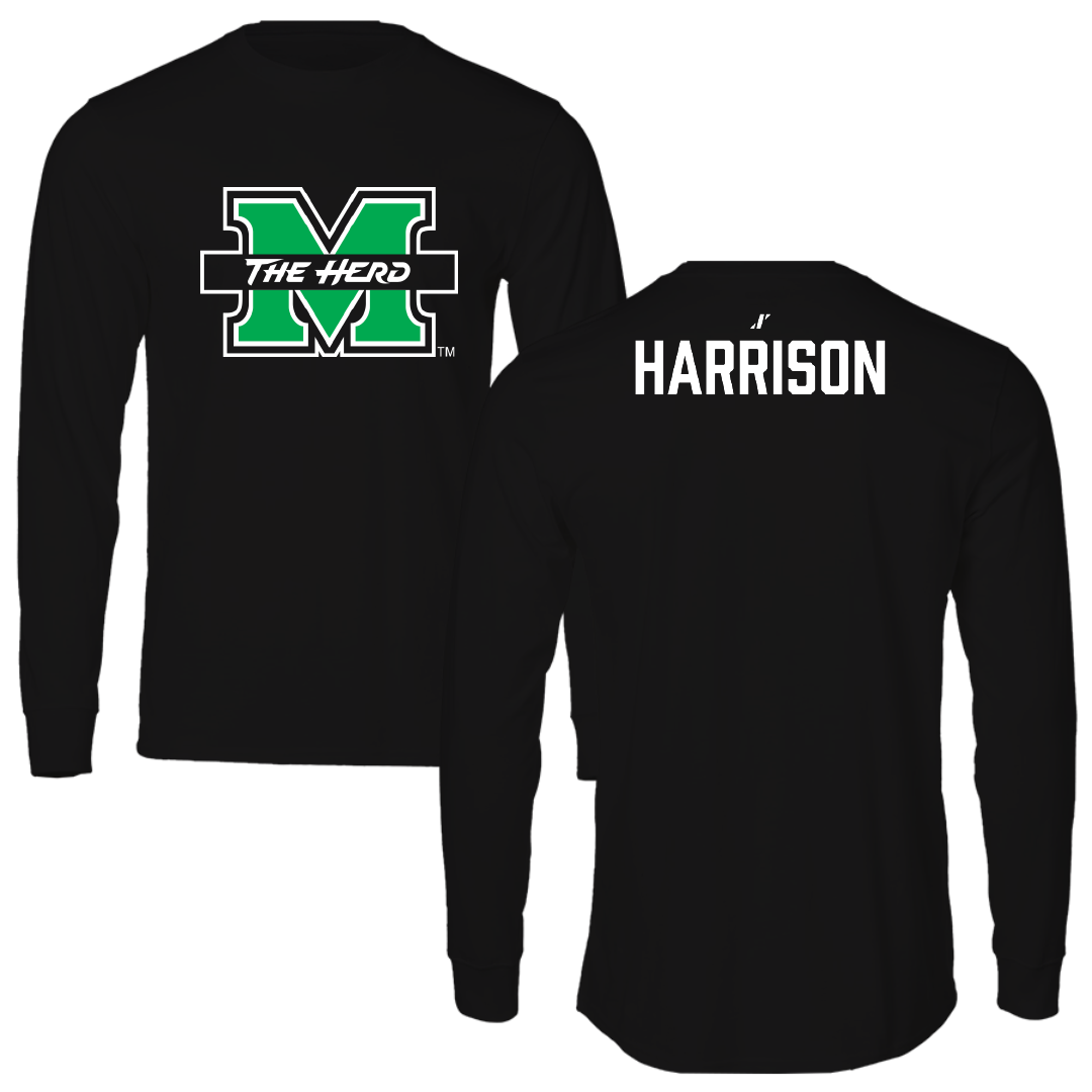 Marshall University TF and XC Black Performance Long Sleeve - Nyah Harrison