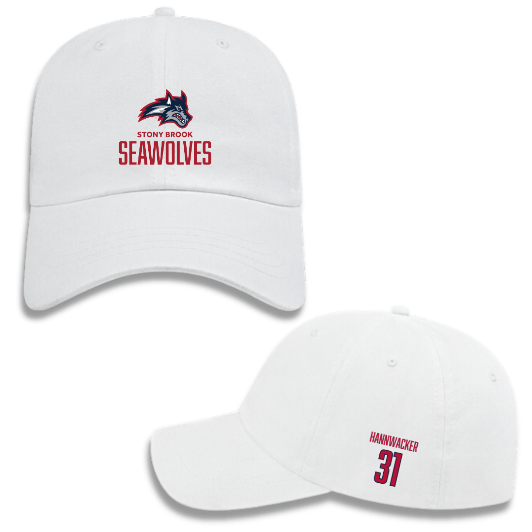 Stony Brook University Soccer (W) White Hat - #31 Sammy Hannwacker