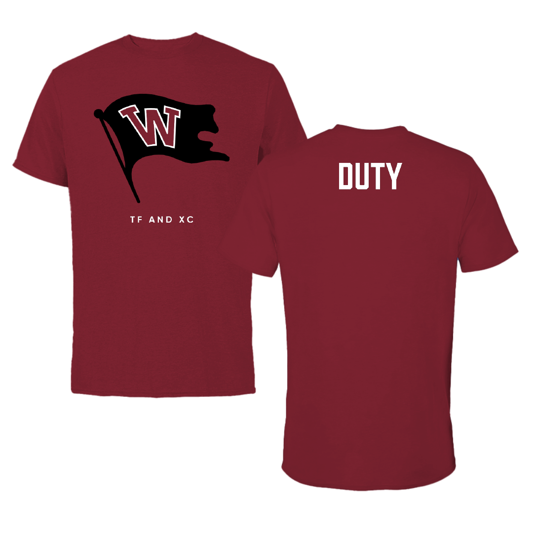 Whitworth University TF and XC Cardinal Tee - Spencer Duty