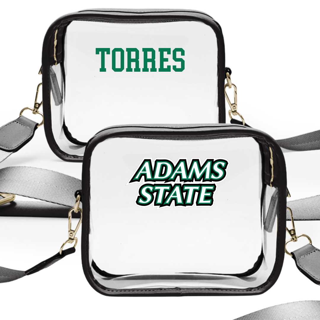 Adams State University Wrestling (M) Black Clear Stadium Bag - Noah Torres