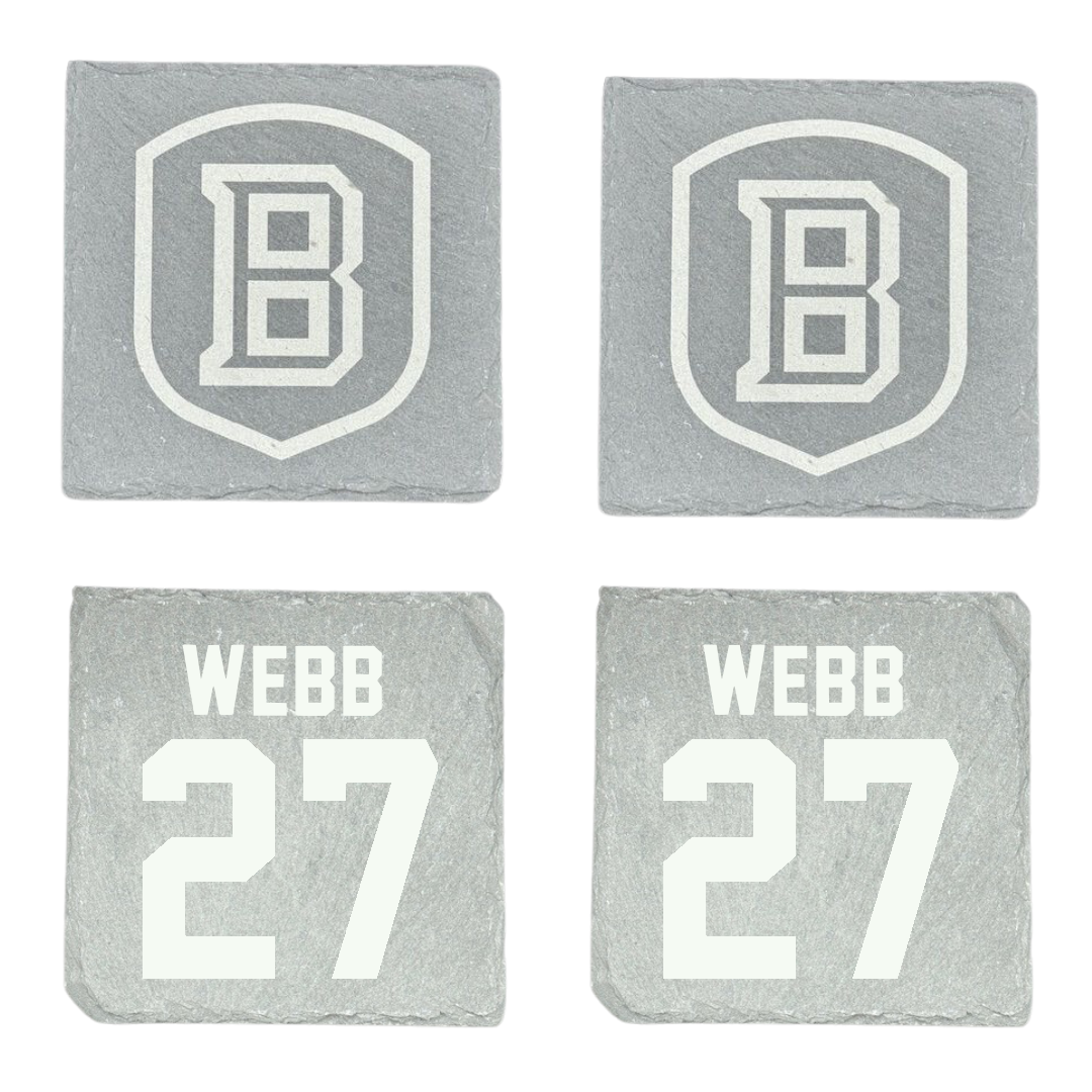 Bradley University Baseball Stone Coaster (4 Pack)  - #27 Davis Webb