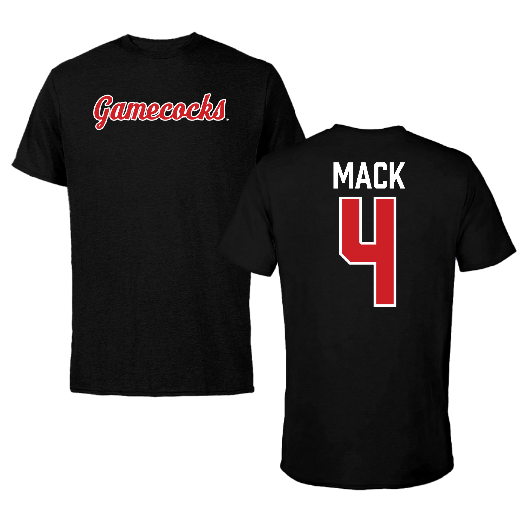 Jacksonville State University Football Black Tee - #4 Jabari Mack