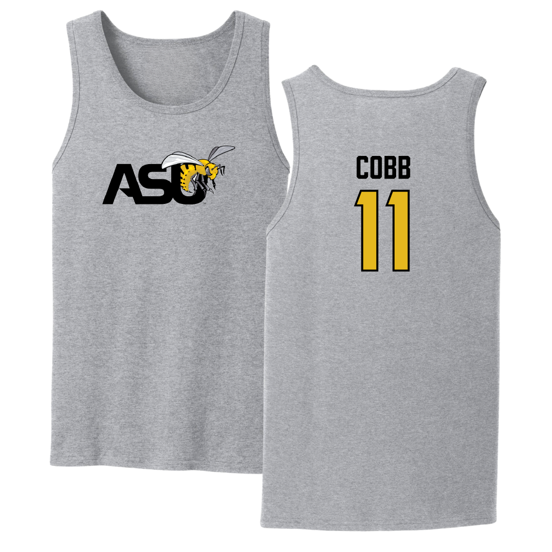 Alabama State University Volleyball Sport Gray Tank Top - #11 A'Nylah Cobb