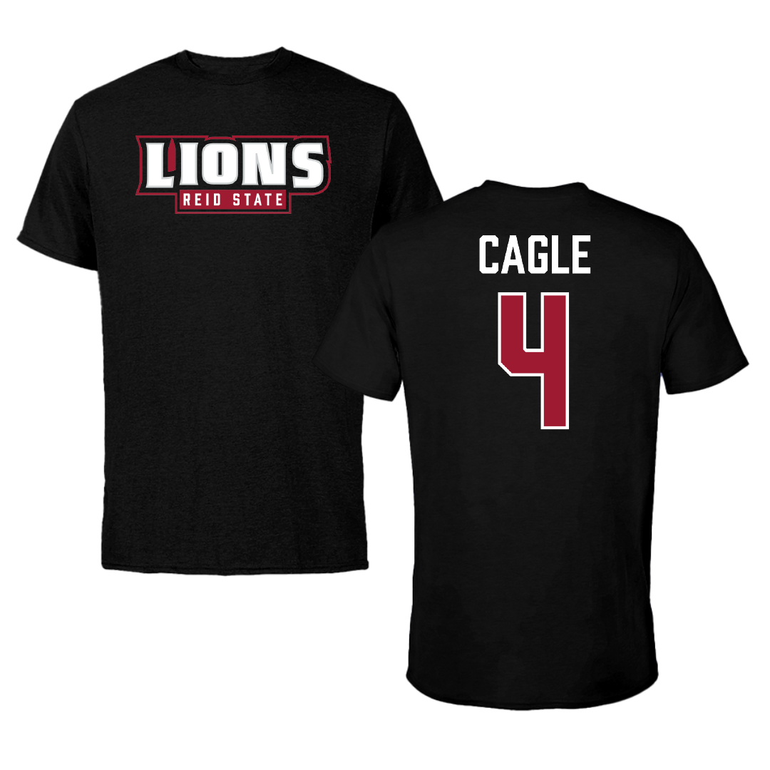 Reid State Community College Volleyball (W) Black Tee - #4 Mya Cagle