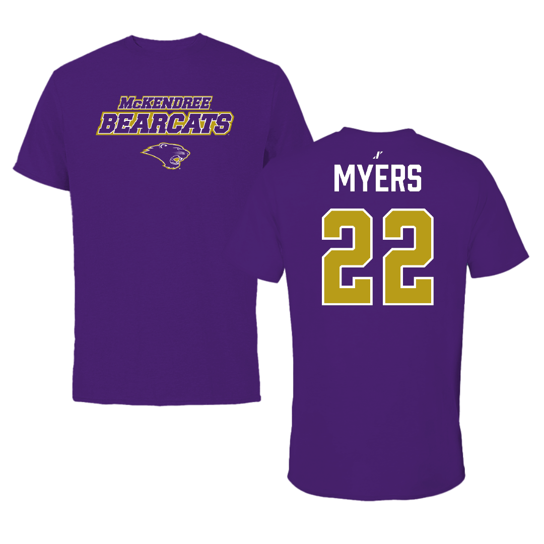 McKendree University Softball Purple General Tee - #22 Jasmine Myers