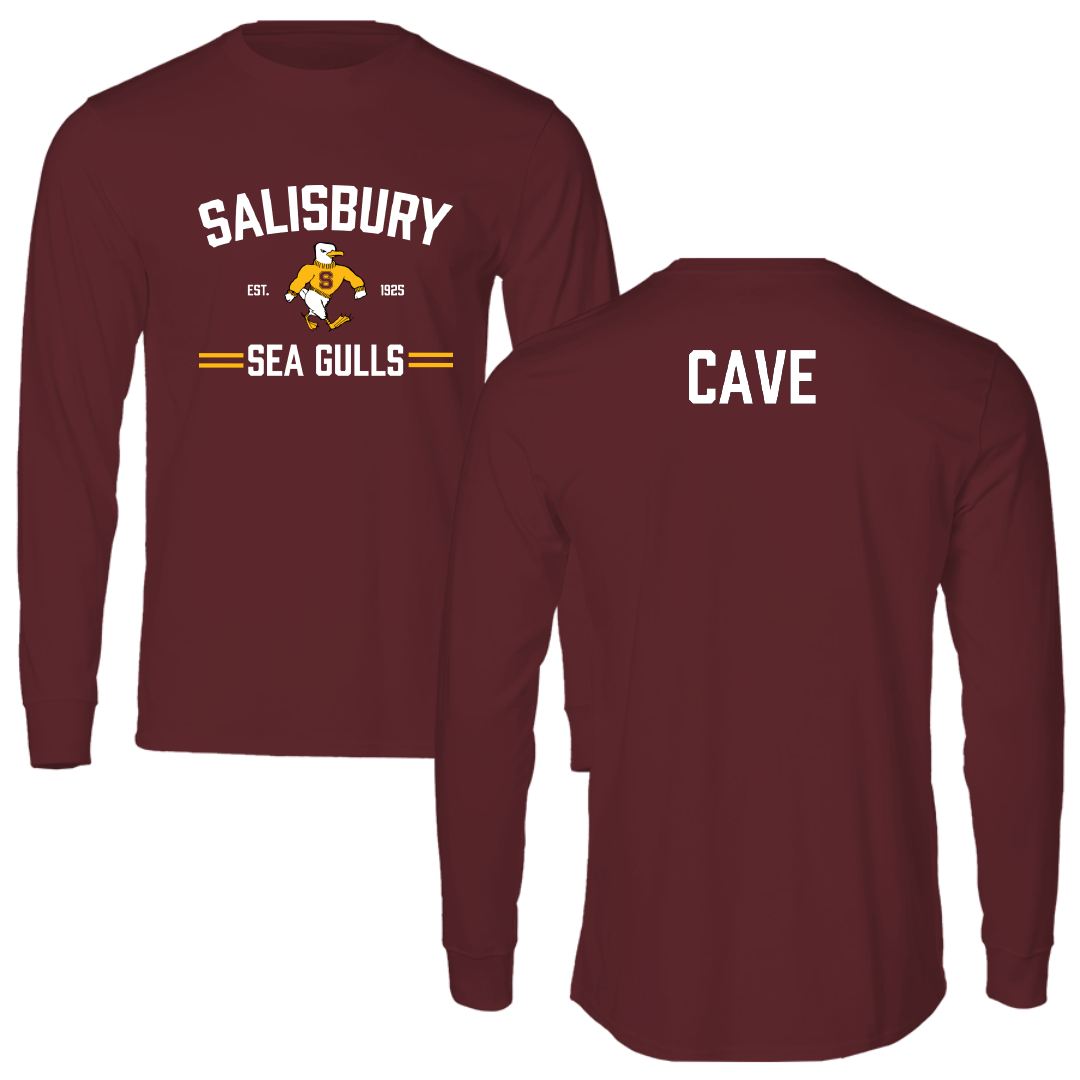 Salisbury University TF and XC Maroon General Performance Long Sleeve - Austen Cave