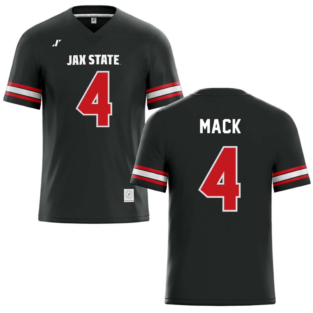 Jacksonville State University Black Football Jersey - #4 Jabari Mack