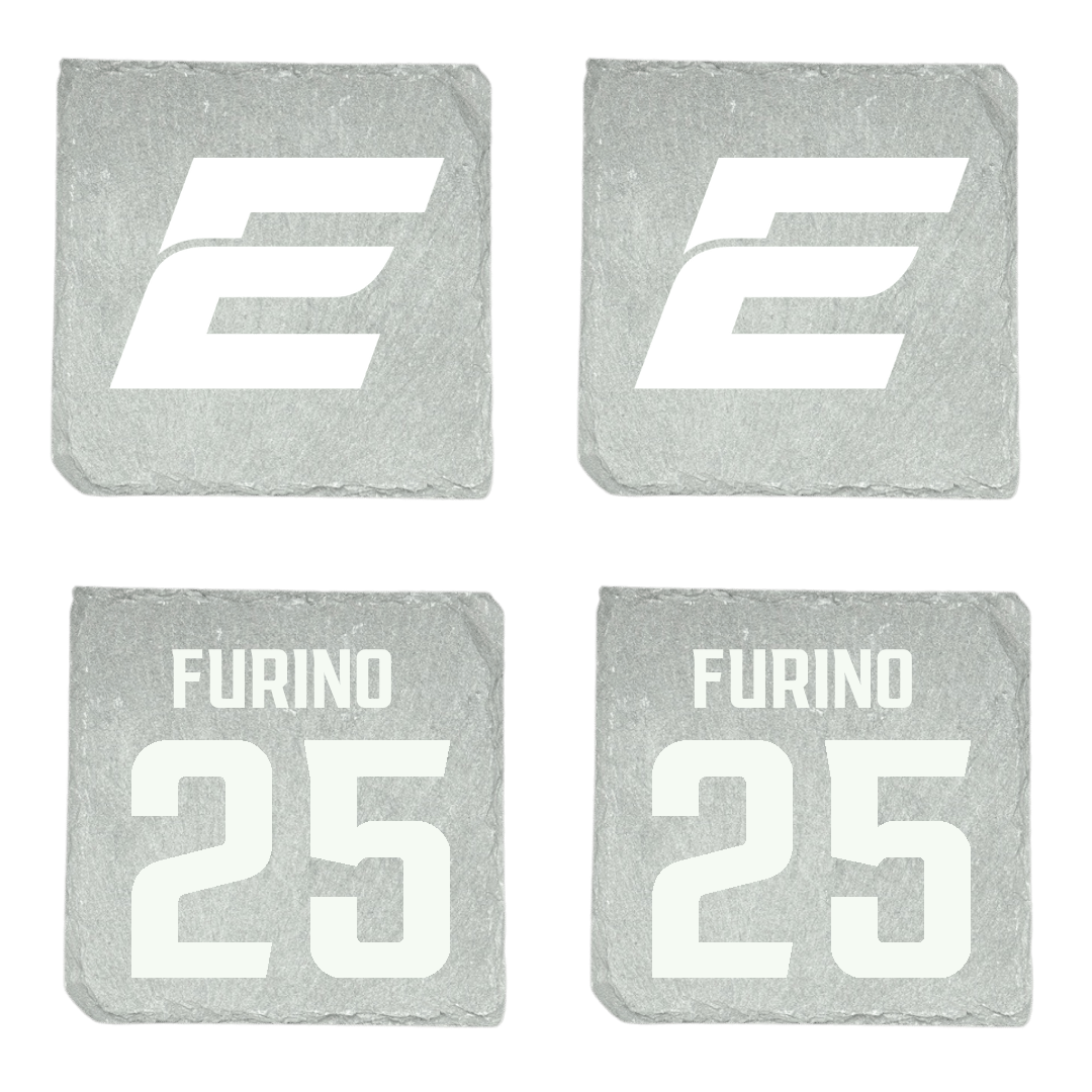 Eastern Connecticut State University Baseball Stone Coaster (4 Pack)  - #25 Nathan Furino