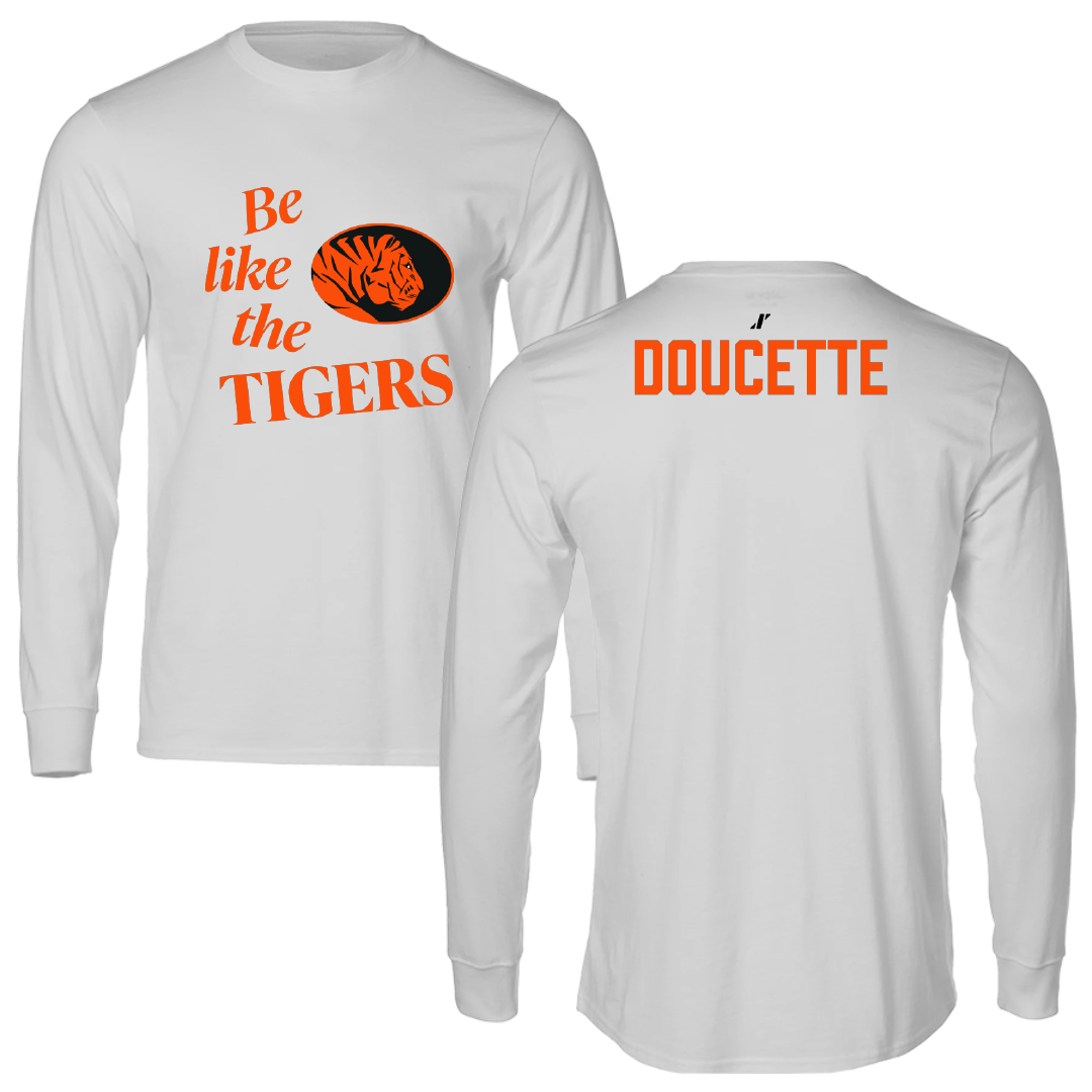 East Central University TF and XC Light Gray Be Like Us Long Sleeve - Olivia Doucette