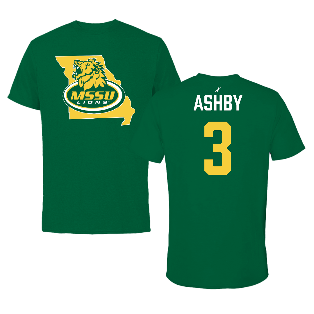 Missouri Southern State University Volleyball Green State Performance Tee - #3 Reagan Ashby