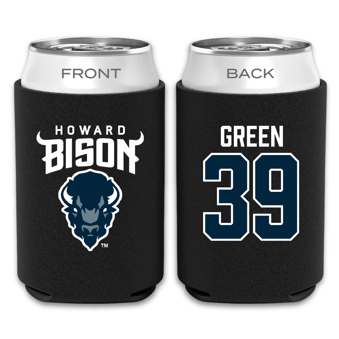 Howard University Football Black Can Cooler - #39 Jaydon Green
