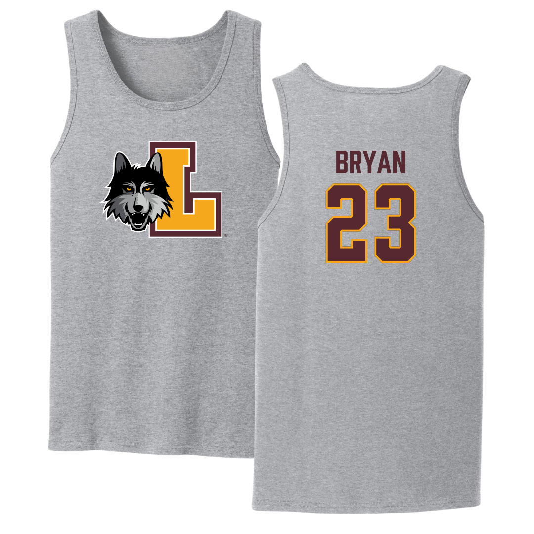 Loyola University-Chicago Soccer Sport Gray Tank Top - #23 Ava Bryan