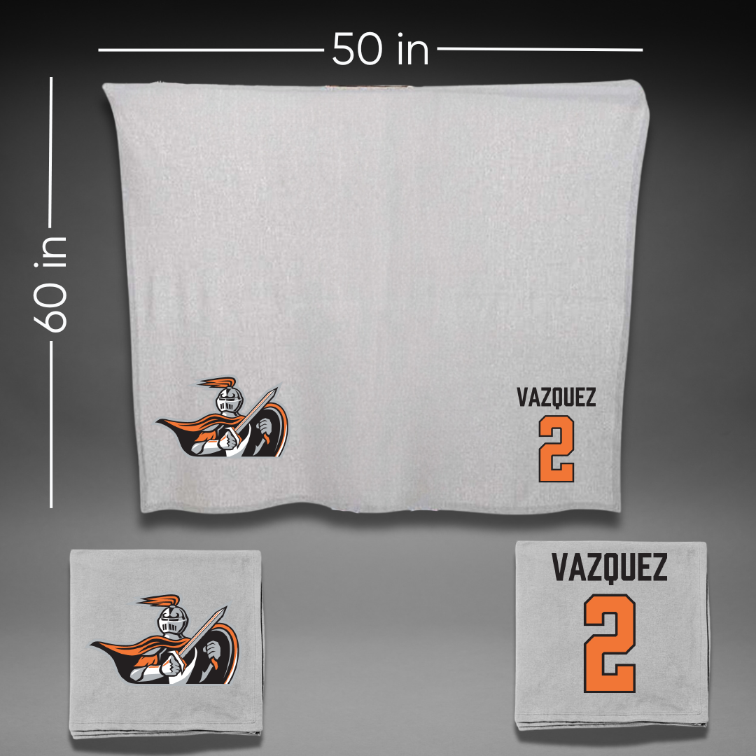 Heidelberg University Basketball (M) Gray Blanket - #2 Marcos Vazquez